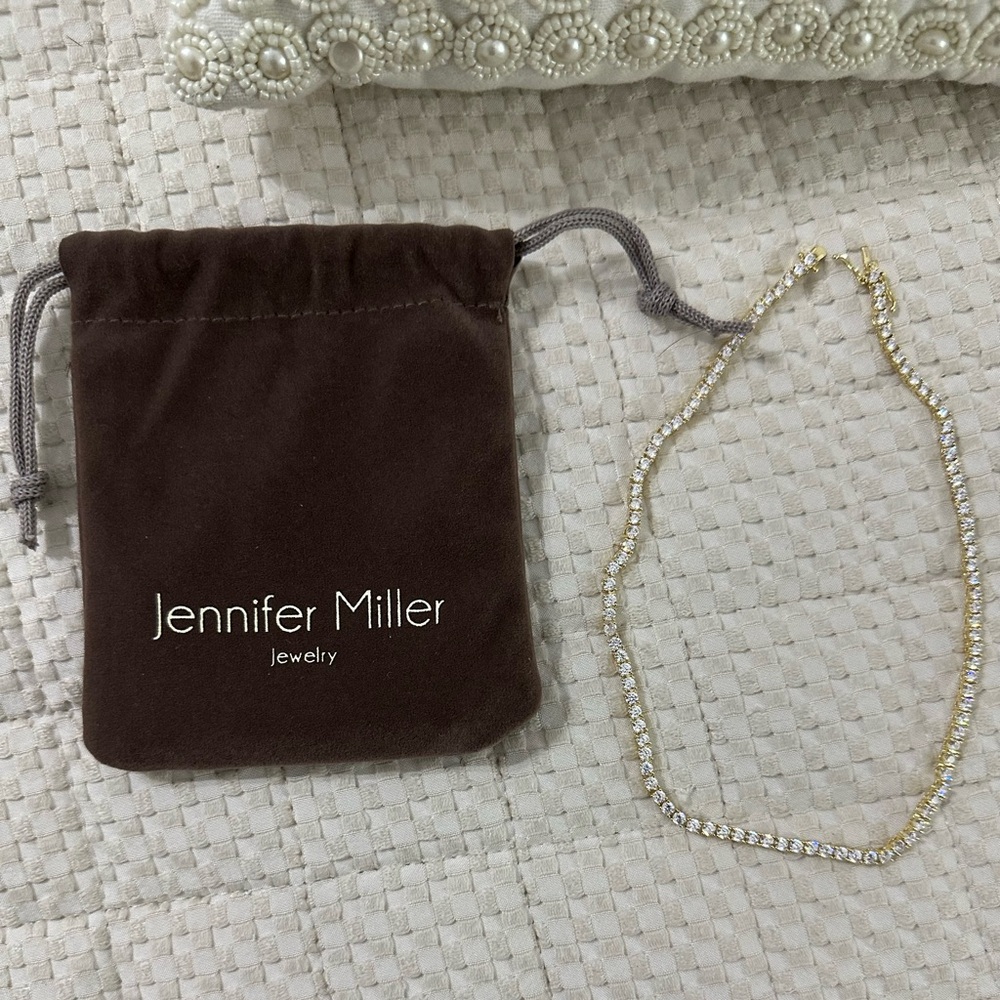 Jennifer Miller CZ Tennis Necklace 14” - Picture 4 of 5